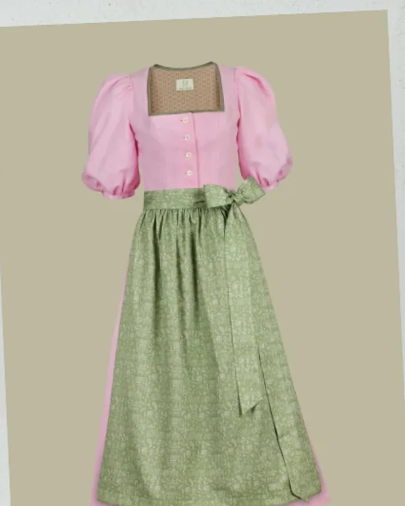 Dirndl von HvH mit dem Muster von Jorosa Studio